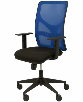 Silla de oficina Motilla malla azul asiento bali negro brazo regulable