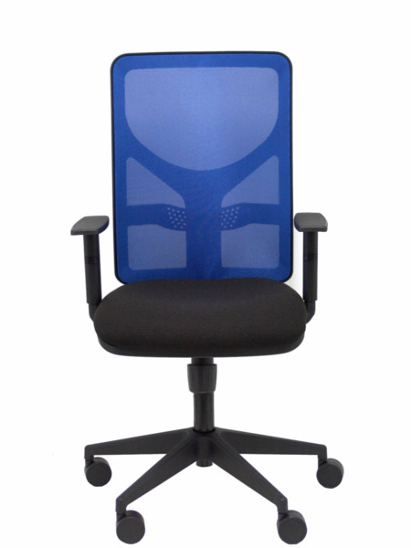Silla de oficina Motilla malla azul asiento bali negro brazo regulable (2)