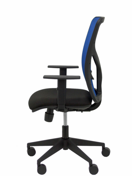 Silla de oficina Motilla malla azul asiento bali negro brazo regulable (4)