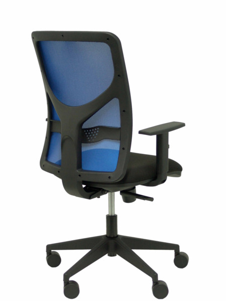 Silla de oficina Motilla malla azul asiento bali negro brazo regulable (7)