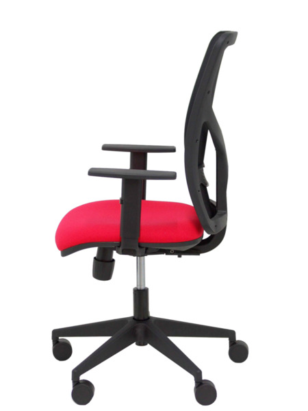 Silla de oficina Motilla malla negra asiento bali rojo brazo regulable (4)