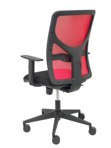 Silla de oficina Motilla malla roja asiento bali negro brazo regulable (5)
