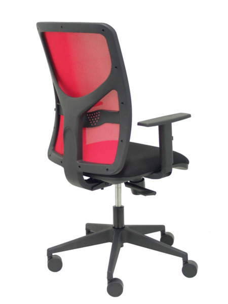 Silla de oficina Motilla malla roja asiento bali negro brazo regulable (7)