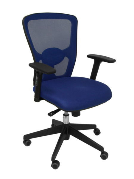 Silla de oficina Pozuelo respaldo malla azul asiento 3D azul (1)