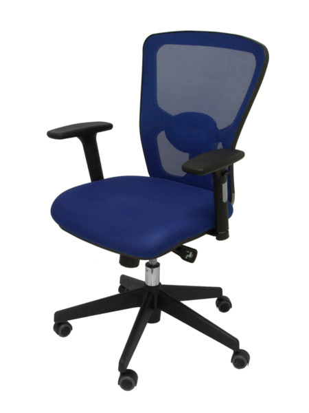 Silla de oficina Pozuelo respaldo malla azul asiento 3D azul (3)