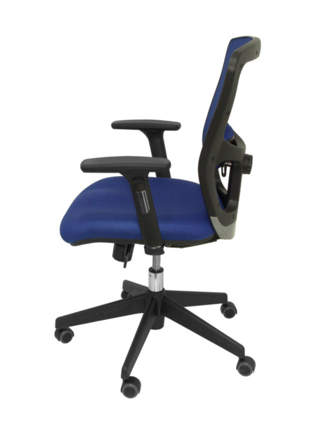 Silla de oficina Pozuelo respaldo malla azul asiento 3D azul (4)