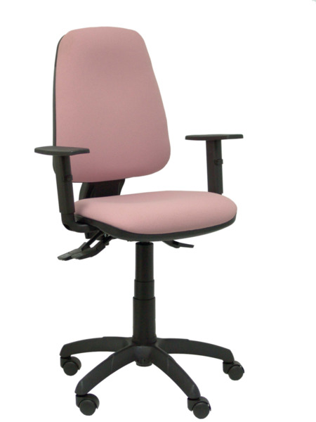 Silla de oficina Tarancón bali rosa con brazos regulables (1)