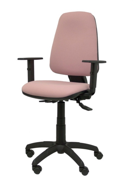 Silla de oficina Tarancón bali rosa con brazos regulables (3)