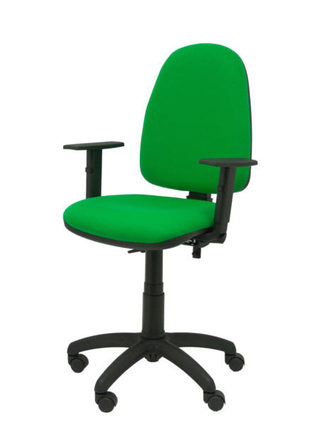 Silla de oficina Tribaldos verde con brazos regulables (3)