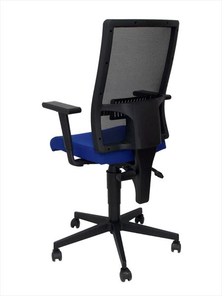 Silla de Oficina Povedilla respaldo malla negro asiento bali azul (4)