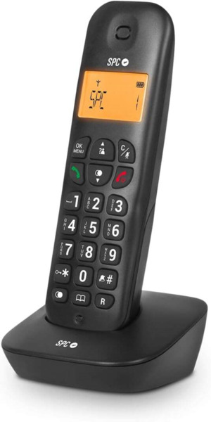SPC Air Telefono Fijo Inalambrico - Pantalla Retroiluminada 35x22mm - Identificacion de Llamadas - 5 Melodias Disponibles - Prac