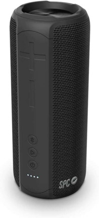 SPC Altavoz Bluetooth Portatil Sound Zenith - Potencia 24W - Autonomia 12 Horas - Proteccion IPX7 - True Wireless Stereo - Manos Libres - DiseÃ±o Tubo Portatil - Color Negro