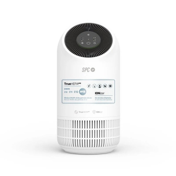 SPC Espirare ION Purificador de Aire Inteligente con Ionizador - Filtro True HEPA 13 - 4 Fases de Filtrado con Ionizador - 3 Mod