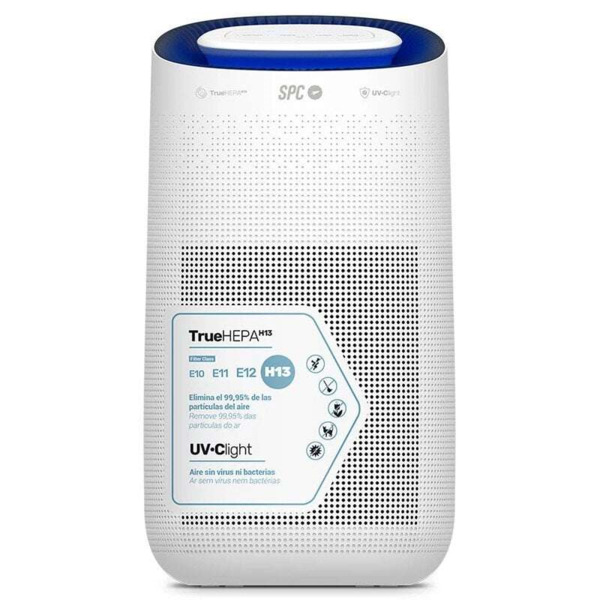 SPC Espirare Max Purificador de Aire Inteligente - Filtro True HEPA 13 - Mata Virus y Bacterias con la Luz Ultravioleta - 4 Fase
