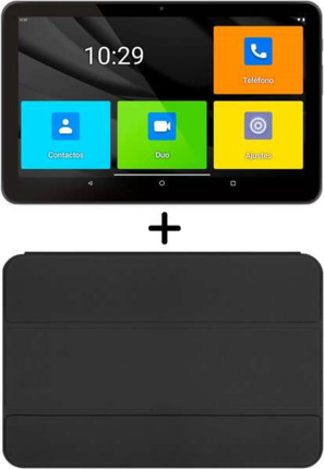 SPC Tablet Android para Mayores 10.35" - Iconos XXL - Conectividad 4G - Funda Protectora Incluida - Bateria de 6.000 Mah - 4GB de RAM - 64GB de Almacenamiento Interno - Color Negro
