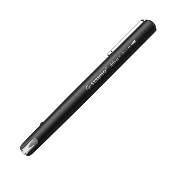 Stabilo Dr!ver Rotulador de Punta Media 0.8mm - Tinta a Prueba de Manchas, Inodora y con Base al Agua - Fabricado con 94% de Bio