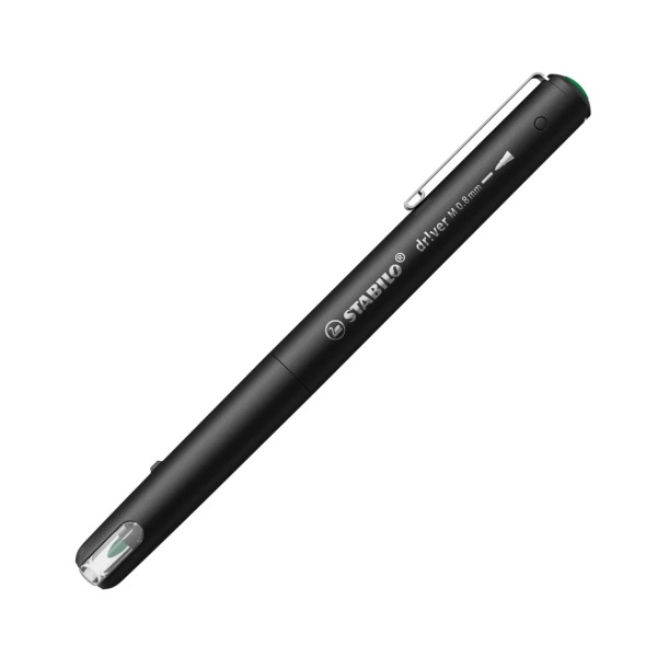 Stabilo Dr!ver Rotulador de Punta Media 0.8mm - Tinta a Prueba de Manchas, Inodora y con Base al Agua - Fabricado con 94% de Bio
