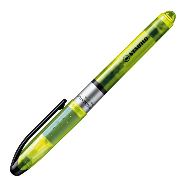 Stabilo Navigator Marcador Fluorescente - Zona de Agarre - Diseño Delgado - Practico Clip para Llevar - Trazo entre 2 y 5mm - Co