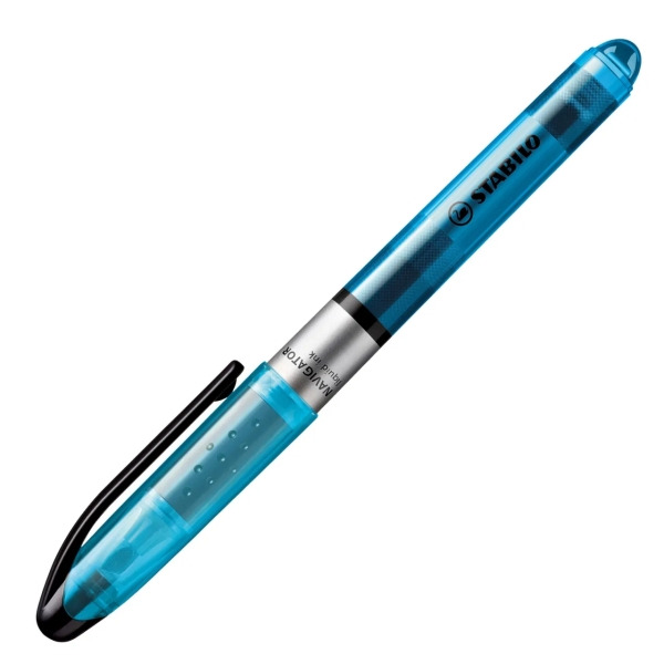 Stabilo Navigator Marcador Fluorescente - Zona de Agarre - Diseño Delgado - Practico Clip para Llevar - Trazo entre 2 y 5mm - Co