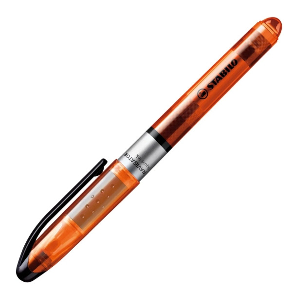 Stabilo Navigator Marcador Fluorescente - Zona de Agarre - Diseño Delgado - Practico Clip para Llevar - Trazo entre 2 y 5mm - Co