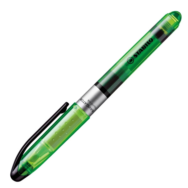 Stabilo Navigator Marcador Fluorescente - Zona de Agarre - Diseño Delgado - Practico Clip para Llevar - Trazo entre 2 y 5mm - Co