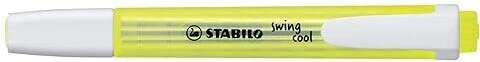 Stabilo Swing Cool Marcador Fluorescente - Cuerpo Plano - Punta Biselada - Trazo entre 1 y 4mm - Tinta con Base de Agua - Antise