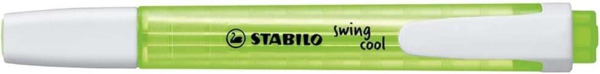 Stabilo Swing Cool Marcador Fluorescente - Cuerpo Plano - Punta Biselada - Trazo entre 1 y 4mm - Tinta con Base de Agua - Antise