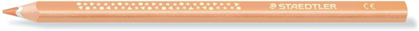 Staedtler Jumbo Noris 128 Lapiz Triangular de Color - Mina de 4mm - Resistencia a la Rotura - Diseño Ergonomico - Color Beige