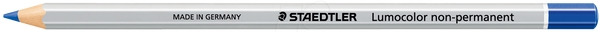 Staedtler Lumocolor 108 Lapiz de Color Hexagonal - Especial para Superfiices Lisas - Marcado Opaco - Color Azul