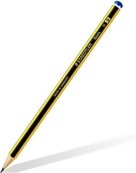 Staedtler Noris 120-3 Lapiz de Grafito Hexagonal - Mina H - Resistencia a la Rotura - Madera de Bosques Sostenibles