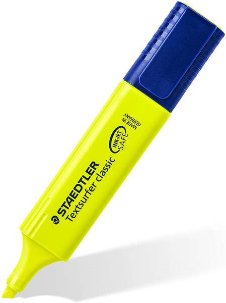 Staedtler Textsurfer Classic 364 Marcador Fluorescente - Punta Biselada - Trazo entre 1 - 5mm - Tinta con Base de Agua - Color A