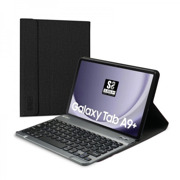 Subblim Keytab Pro BT Funda Exclusiva + Teclado para Tablet Samsung Galaxy Tab A9+ 11Ã¢â¬Â³ - Teclado Compacto Bluetooth - Cier