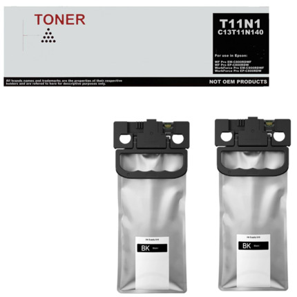 T11N1 pack 2 toner negro compatible con Epson C13T11N140