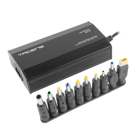 Tacens Anima ANBP100 Cargador Universal para Portatil 100W - Conexion USB - 10 Adaptadores - 8 Opciones de Voltaje desde 12 a 24