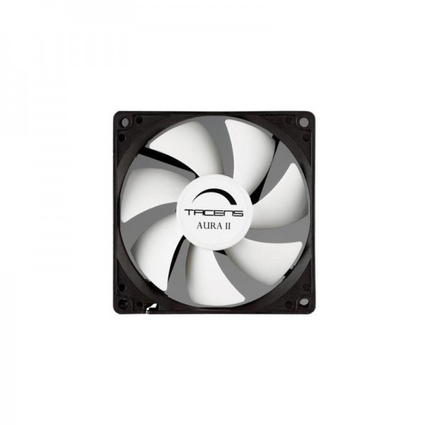 Tacens Aura II Ventilador Ultrasilencioso - Rodamiento Fluxus II - Aspas Aerodinamicas - Tornillos Antivibracion - 12 dB(A) Ruid