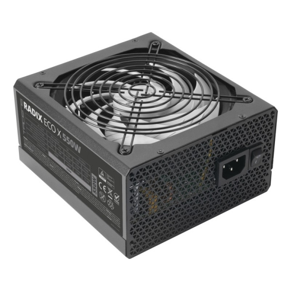 Tacens Radix Eco X 550 Fuente de Alimentacion 550W ATX - PFC Activo - Ventilador 140mm de 12dB - 80 Plus Silver - 160x150x85mm -