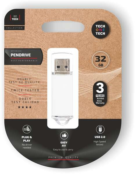 TechOneTech Basic Memoria USB 2.0 32GB (Pendrive)