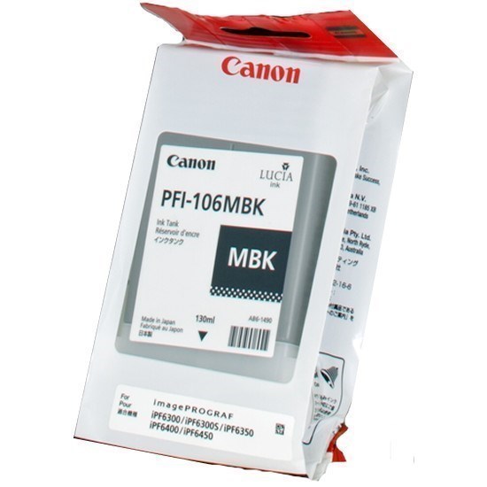 Canon PFI-106mbk - 6620B001 tinta negro mate original