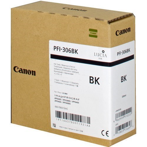 Canon PFI-306bk - 6657B001 tinta negro original
