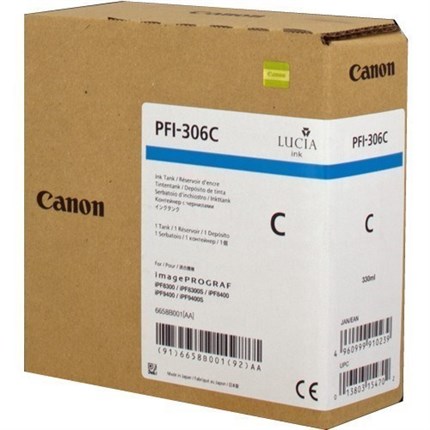 Canon PFI-306c - 6658B001 tinta cian original