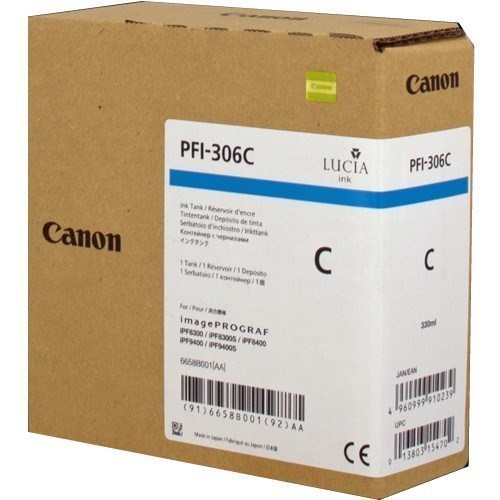 Canon PFI-306c - 6658B001 tinta cian original