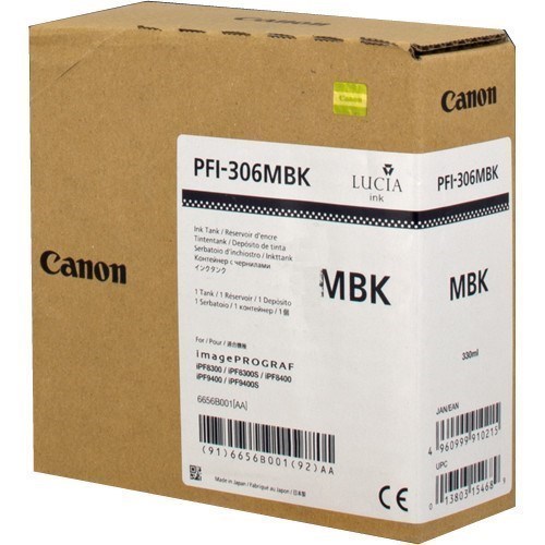 Canon PFI-306mbk - 6656B001 tinta negro mate original