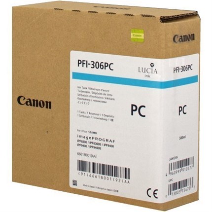 Canon PFI-306pc - 6661B001 tinta cian foto original