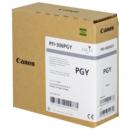 Canon PFI-306pgy - 6667B001 tinta gris foto original