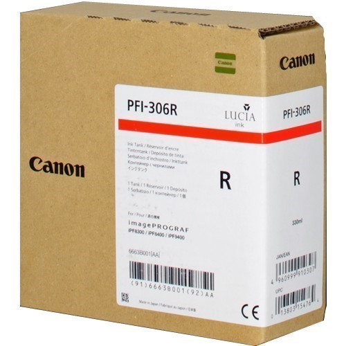 Canon PFI-306r - 6663B001 tinta rojo original