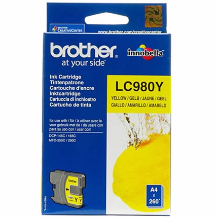 Brother LC-980Y tinta amarillo original