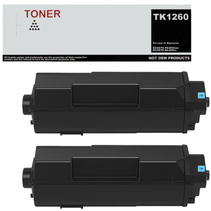 TK1260 pack 2 toner negro compatible con Kyocera 1T0C150NL0