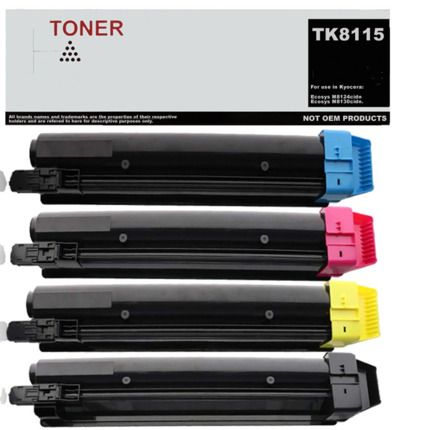 TK8115 pack 4 toner multicolor compatible con Kyocera TK8115K TK8115C TK8115M TK8115Y