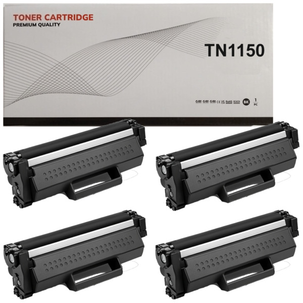 TN1150 pack 4 toner negro compatible con Brother TN-1150