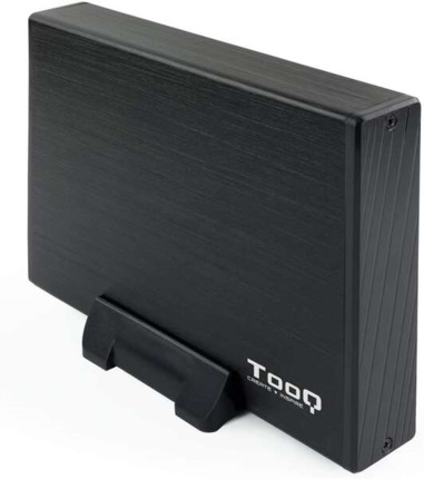 Tooq Carcasa Externa HDD 3.5" SATA USB 3.0 con Soporte - Color Negro